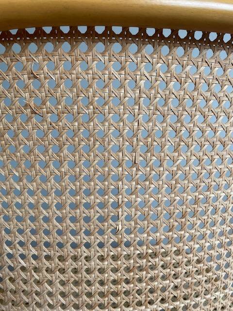 8 vintage cane chairs