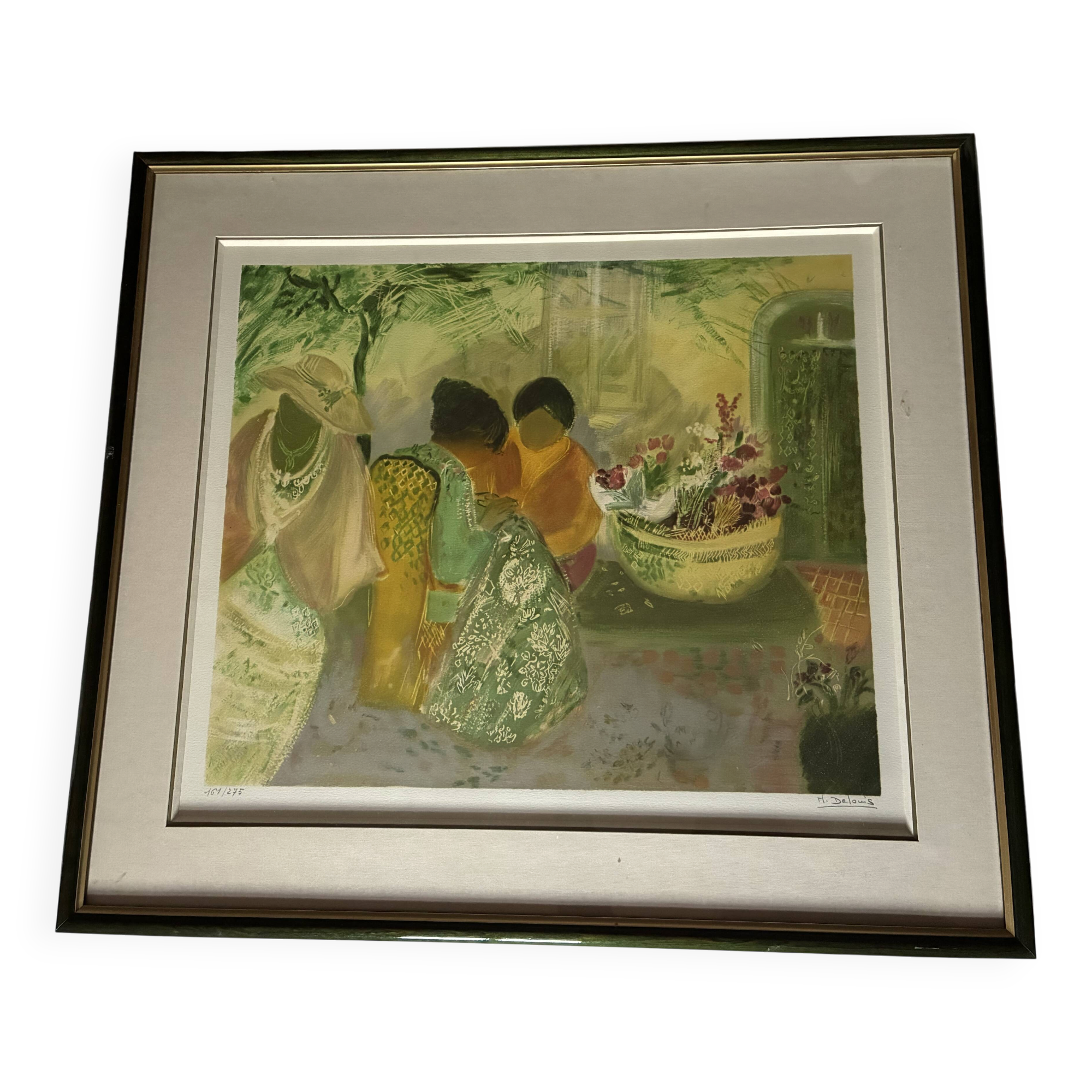 Numbered lithograph 161/275 Delouis Nancy