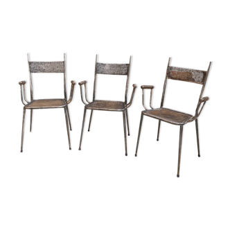 Suite of 3 chairs