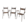 Suite of 3 chairs