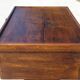 Bolster or end table with drawer, patina