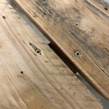 Bench with rustic base