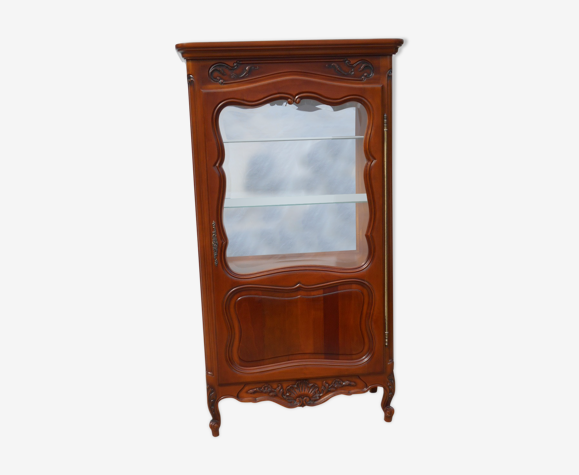 Argentier, vitrine style louis xv, en merisier provençal