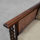 Paire de fauteuils en chêne anglais antique et en rotin avec des détails torsadés, Royaume-Uni c