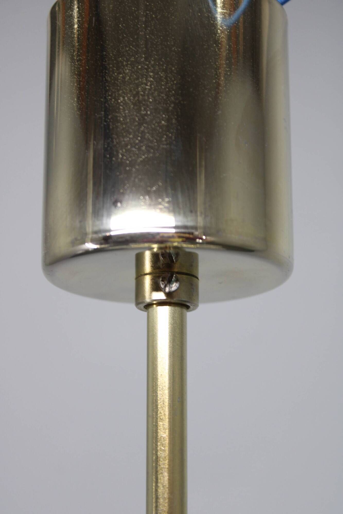 Mid-century Sputnik brass glass chandelier, 1970s Czechoslovakia
