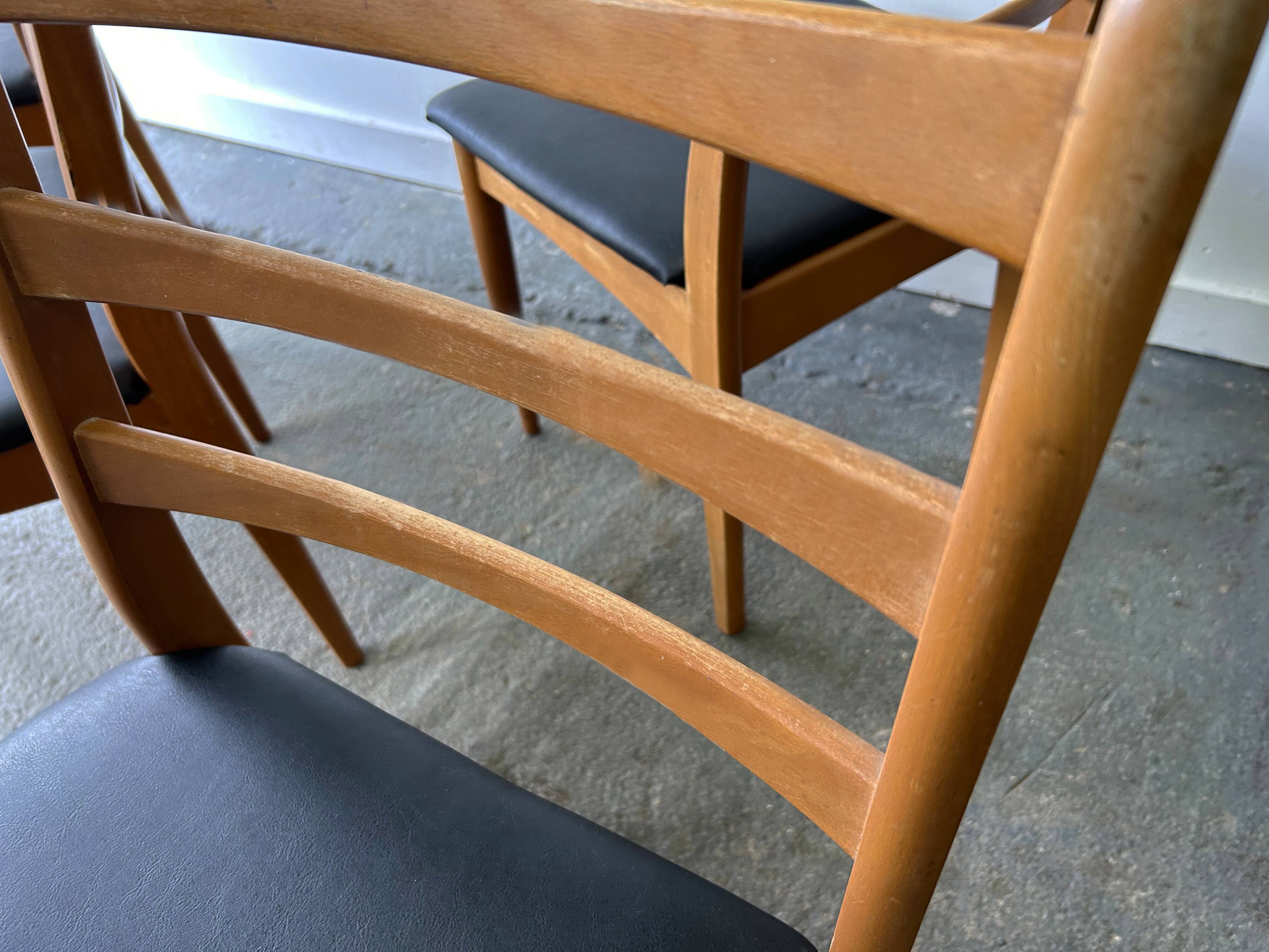 1960/70s Mid-Century set of 6 dining chairs by Schreiber Furniture