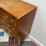 Vintage compass foot chest of drawers