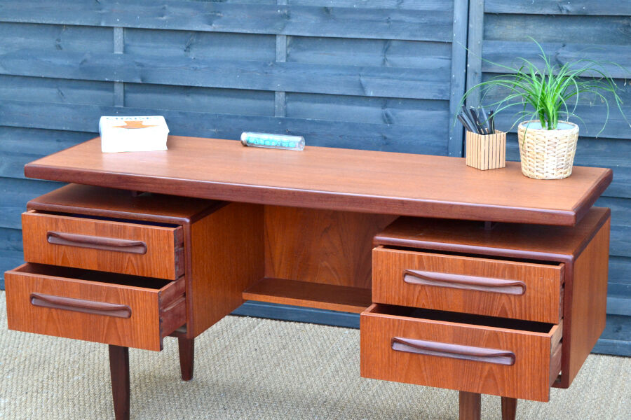 By G-Plan teak desk