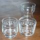 Carafe et verre de nuit