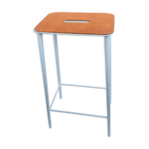 Tabouret de bar Adam stool blanc et cuir