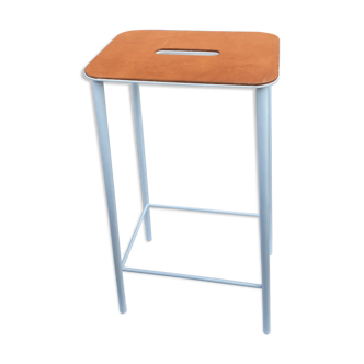 Bar tabou Adam stool white and leather