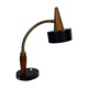 Table lamp of black metal and teak of Danish design, 1960s