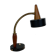 Table lamp of black metal and teak of Danish design, 1960s