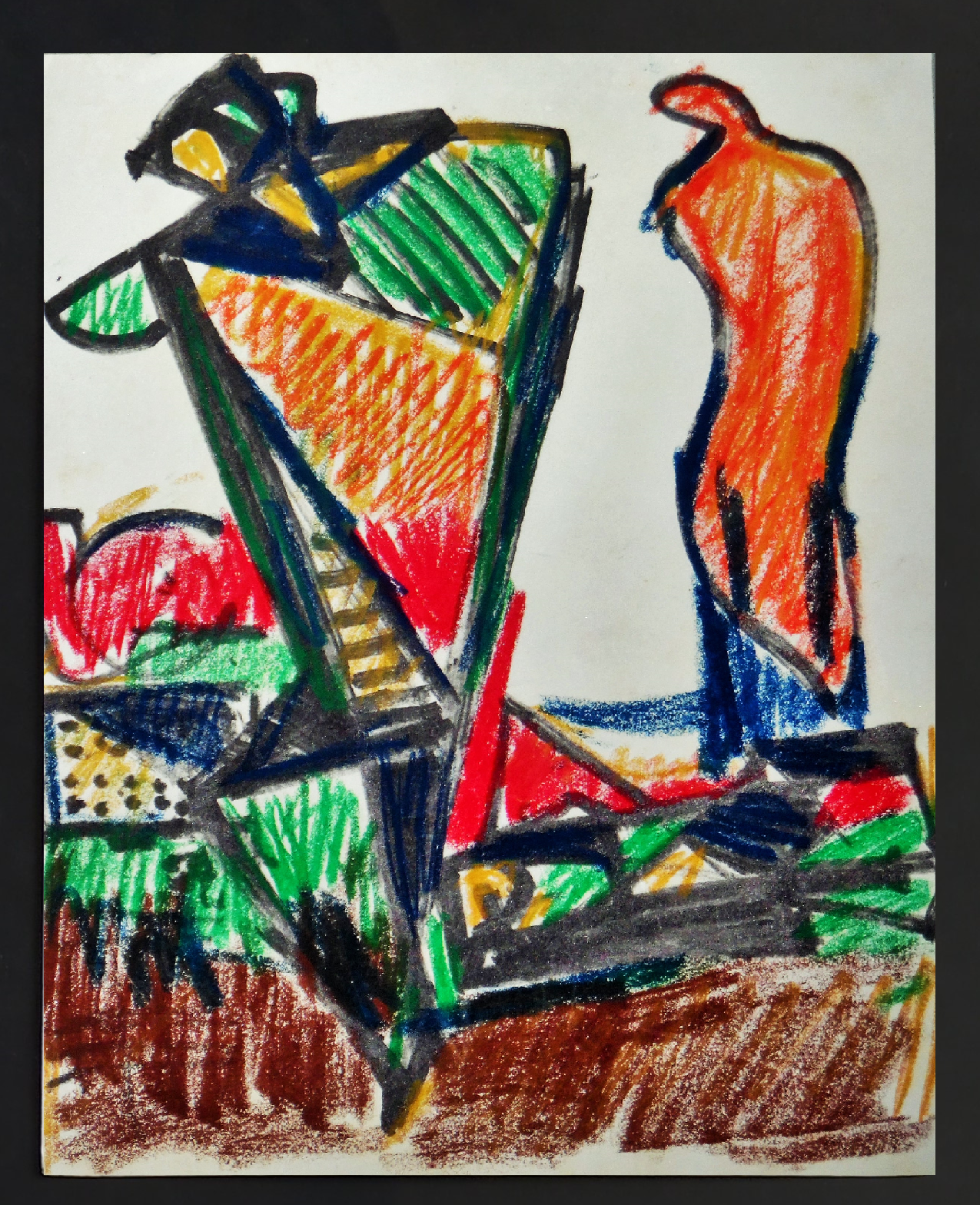 Original abstract drawings by KLAAS BOONSTRA