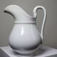 Antique white earthenware toilet jug from Pexonne, France
