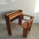 Foldable pine children's desk