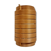 Large pine wall light by Hans Agne Jakobsson, Markaryd, Sweden, Modern Scandinavian.