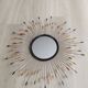 Metal sun mirror, vintage French, 66 cm