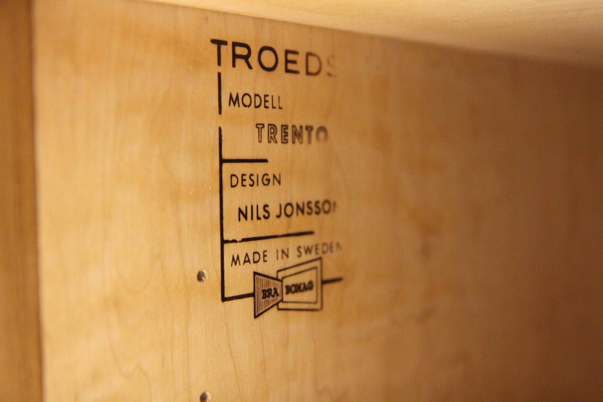 "Trento" teak sideboard, Nils Jonsson, Troeds, Sweden, 1960