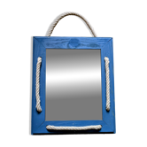 Miroir décoratif artisanal – esprit nautique 41 x 34 cm