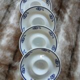 4 White Square Egg Cups