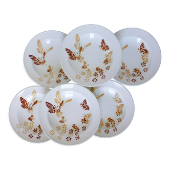 6 soup plates from Sarreguemines