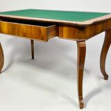 Large flat desk Biedermeier in cherry veneer, Circa 1815 Austria