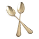 Set of 2 silver-plated teaspoons with C&L filigree, 14.5 cm