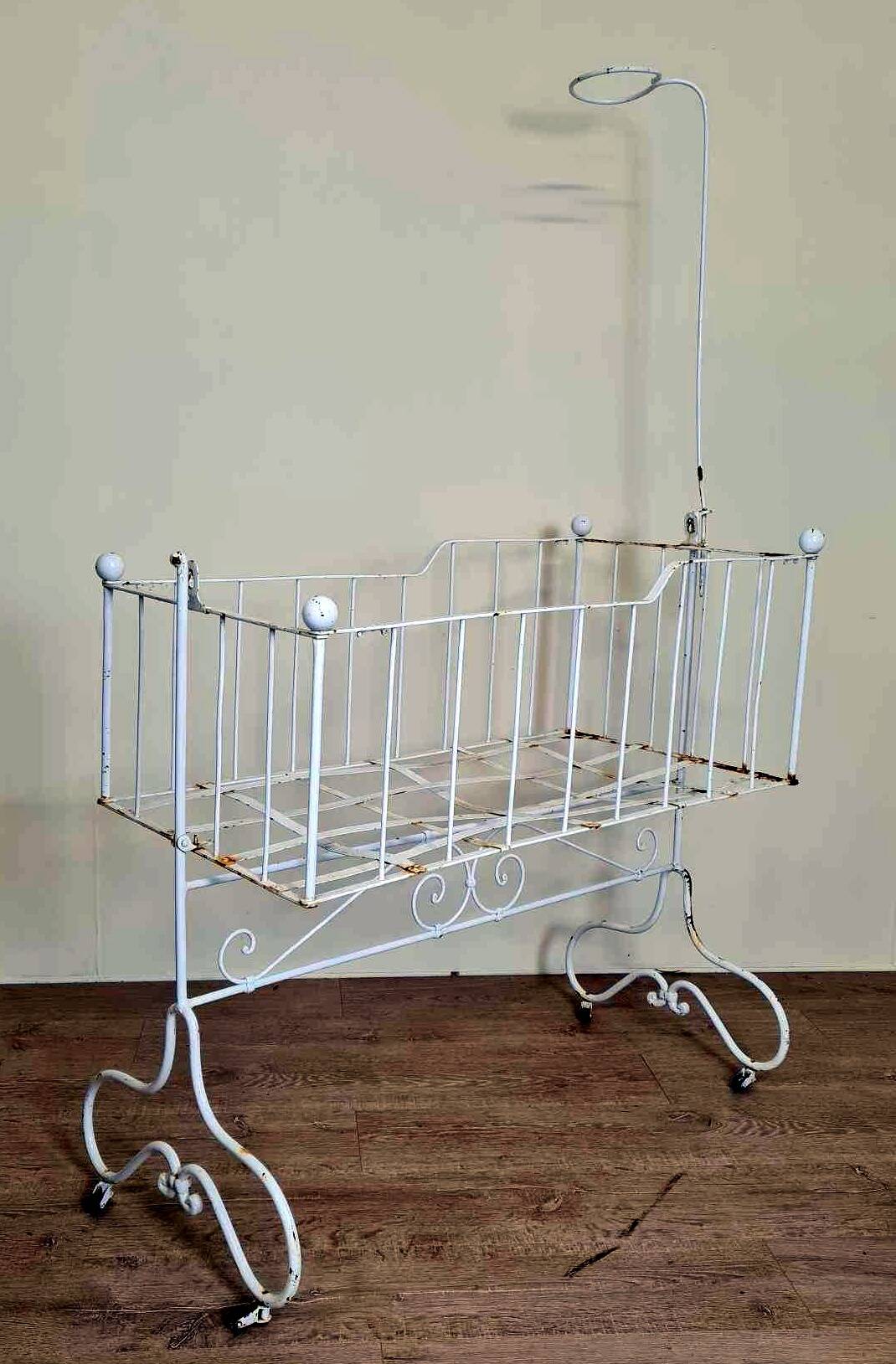 Napoleon III Cradle In Painted Iron