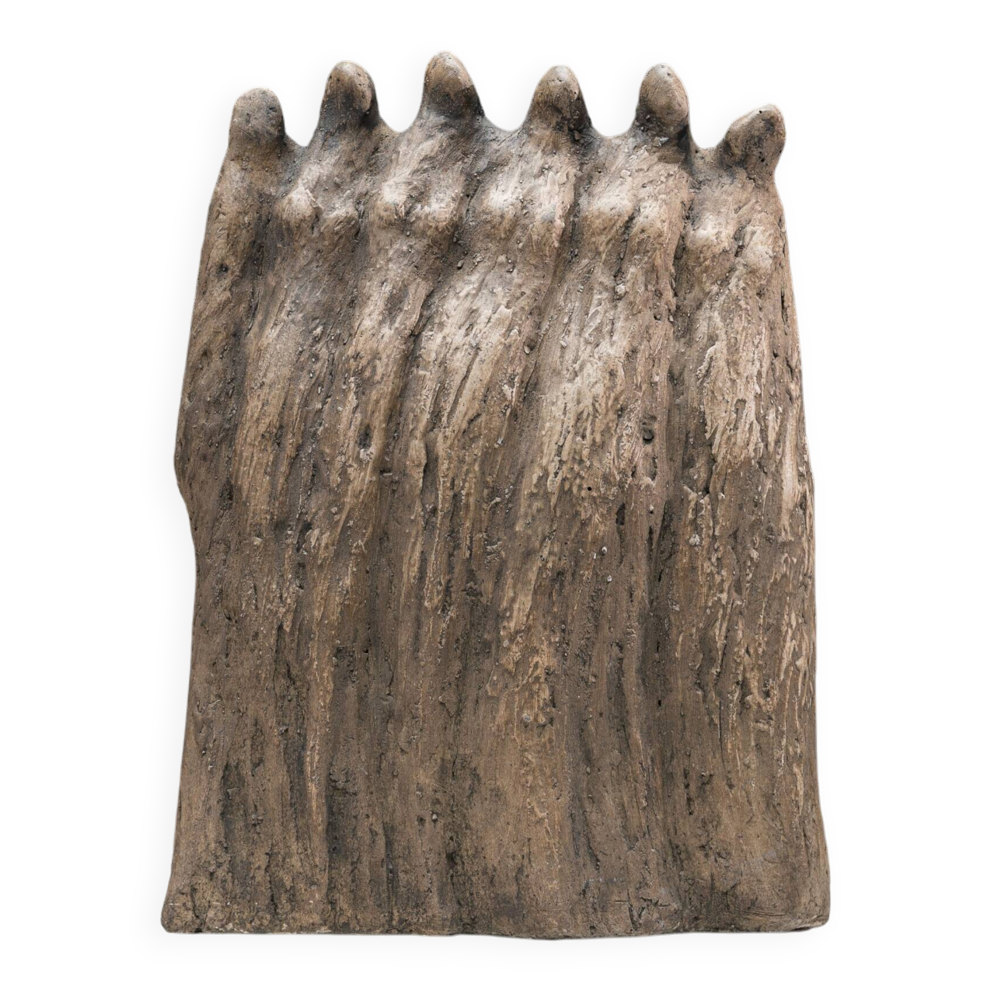 Abstract sculptural group of six female figures