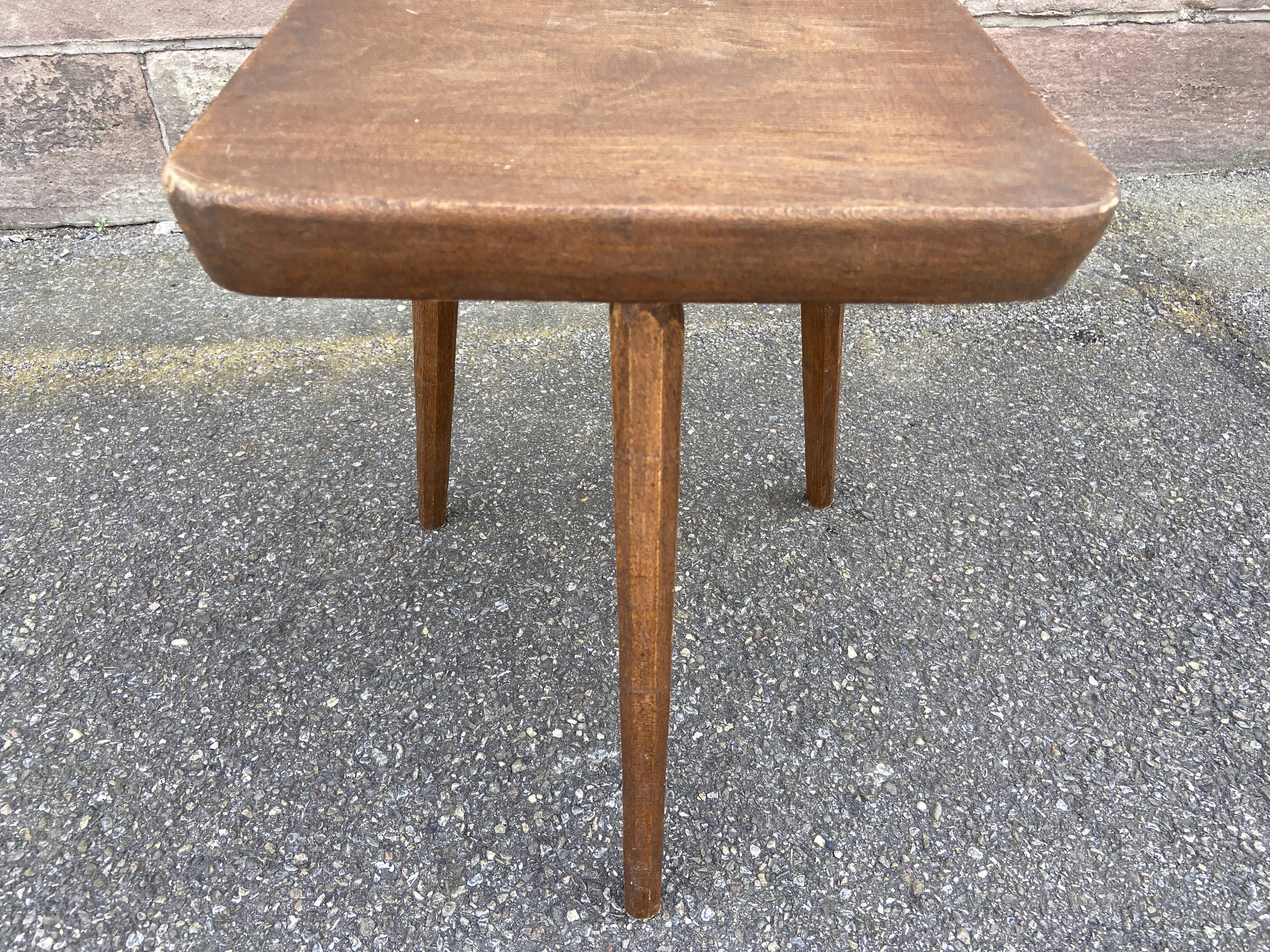 Stool farm fir wood tripod vintage