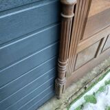 Antique headboard in solid oak