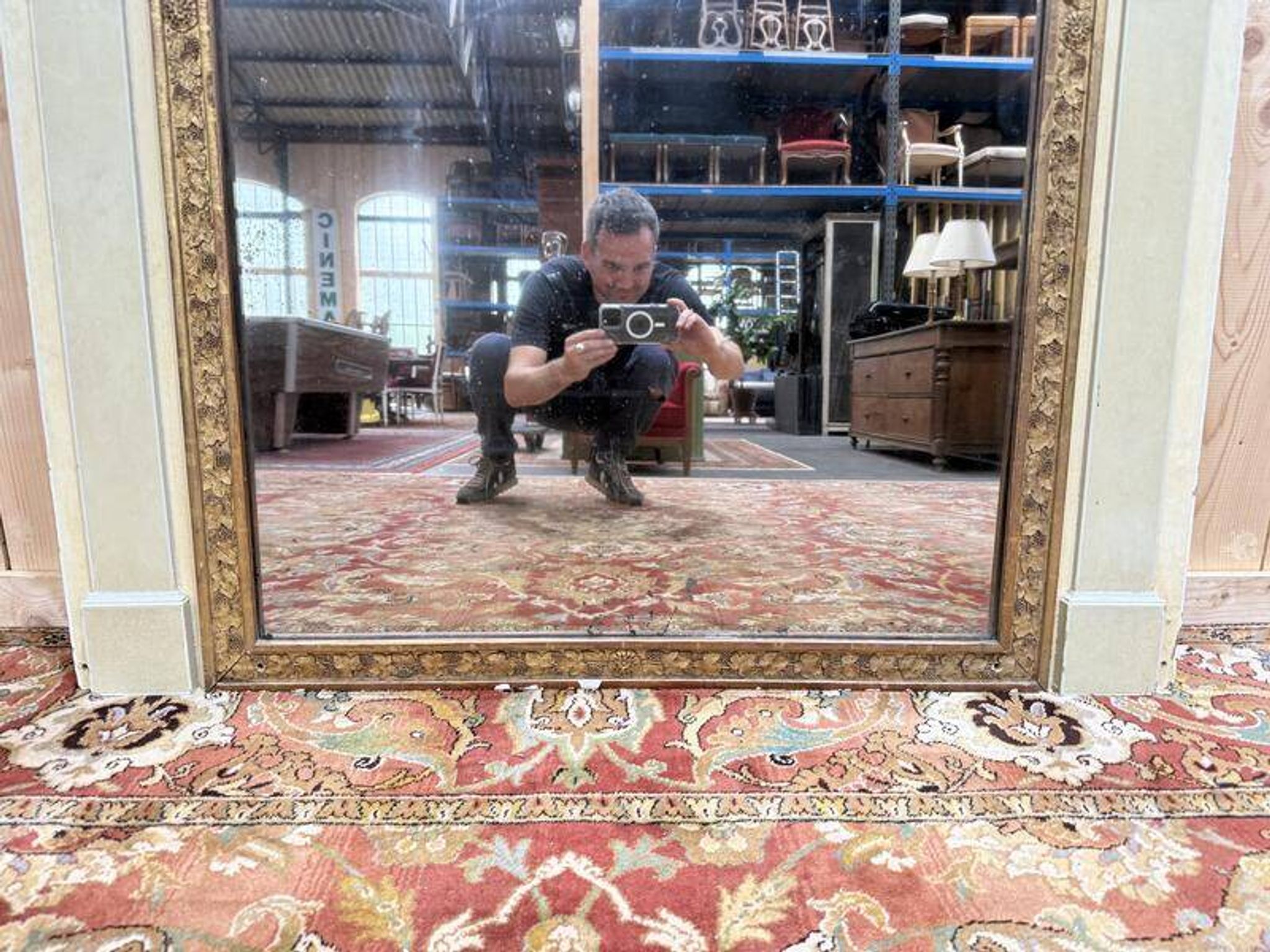 Miroir - Trumeau d'époque Louis XVI