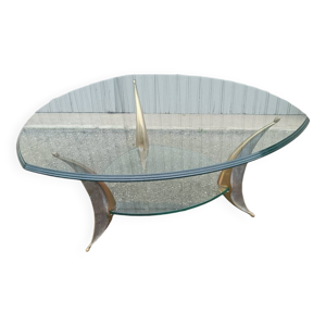 Table basse bronze et