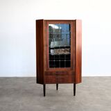 Vitrine vintage | Meuble d'angle | Années 1960 | Danois (2)
