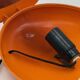Lampe Oyster orange vintage par Gamma3, design italien des années 1970