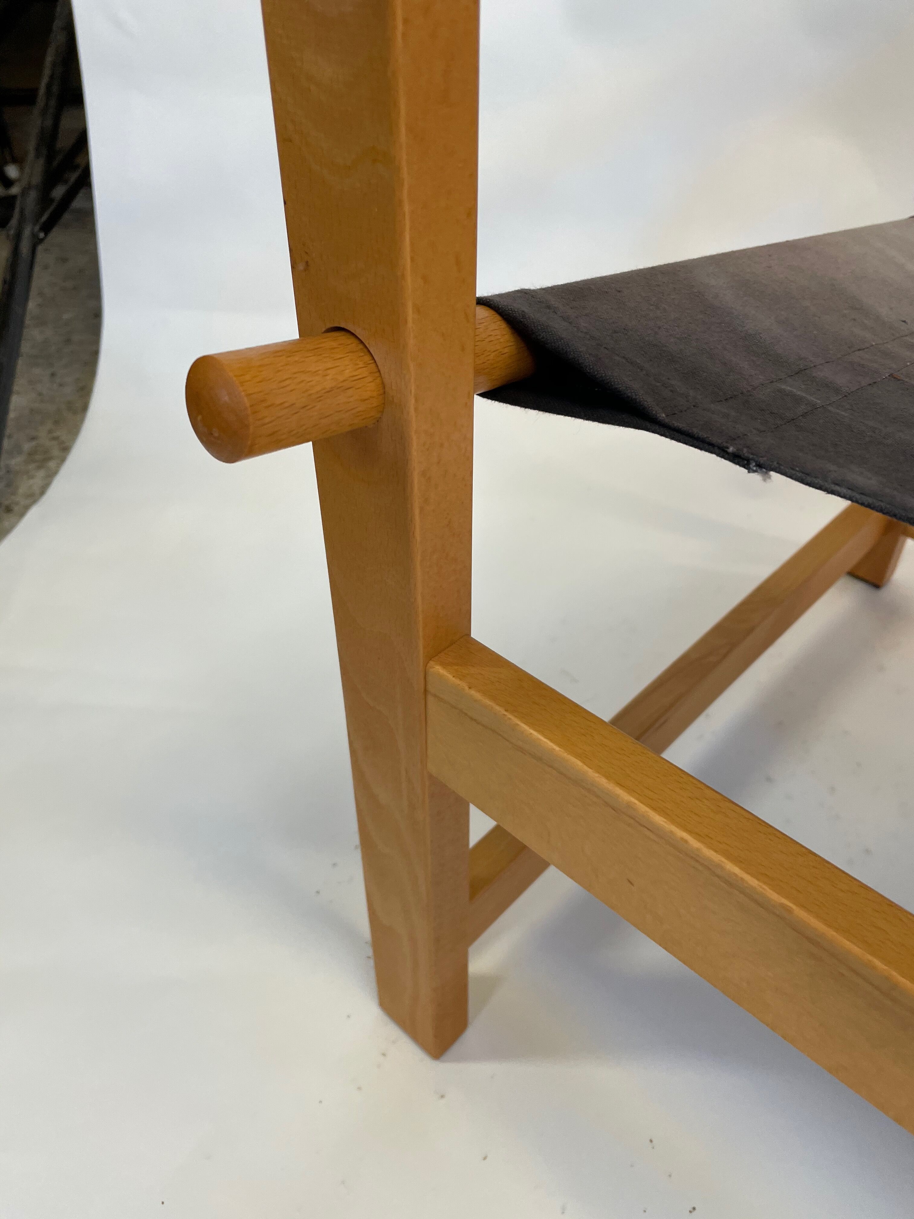 Vintage Safari Chair 1980s Hyllinge Møbler Denmark