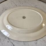 oval dish Villeroy & Boch La Louvière Belgian manufacture in Iron Earth early twentieth century