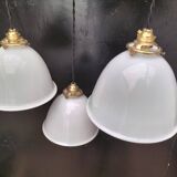 Opaline pendant lights