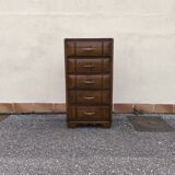Art Deco oak chiffonier