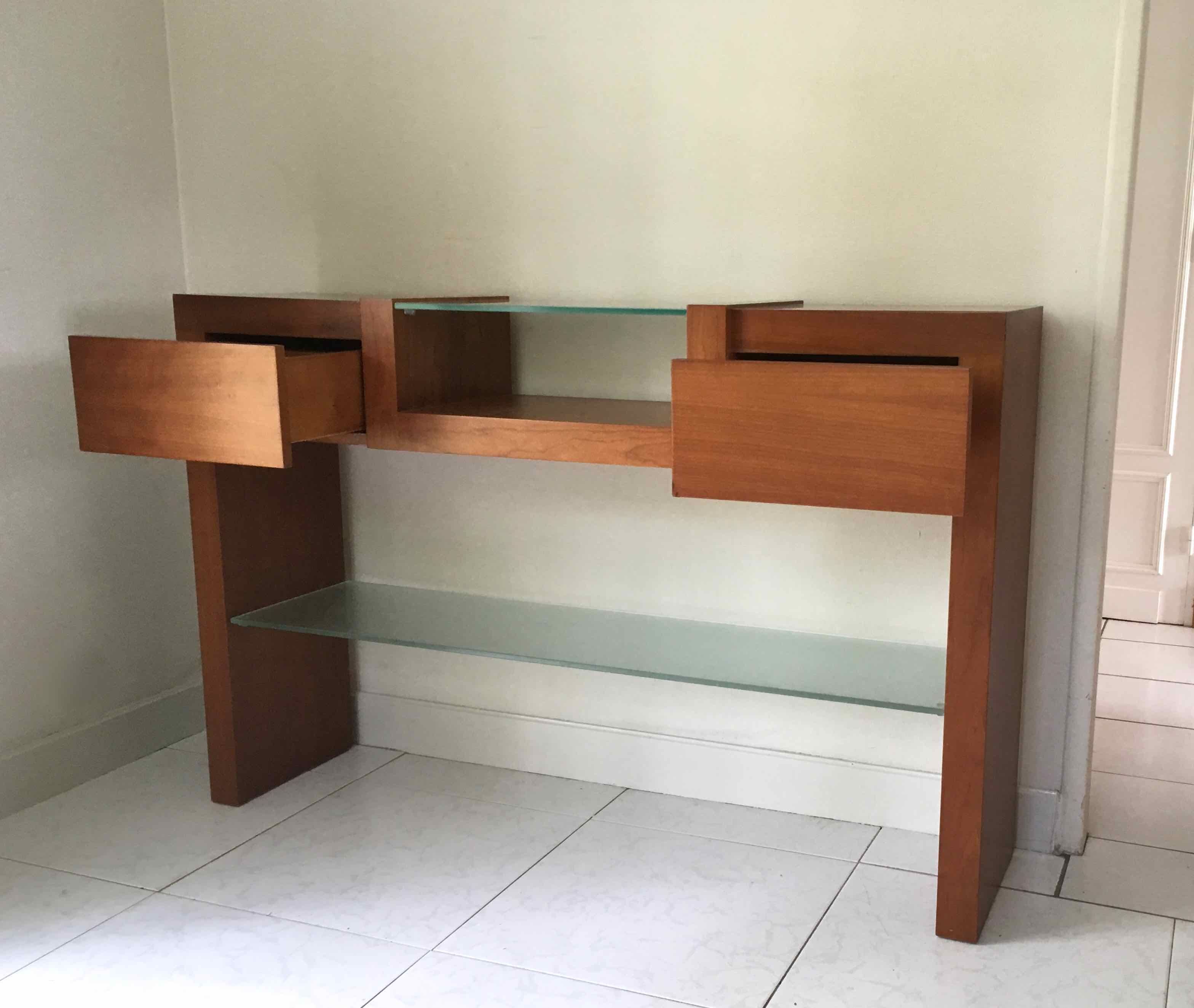 Console design teck Italie 1980