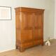 Classic antique wardrobe made of oak, pre-1900