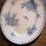 Plat ovale Sarreguemines modèle Flore