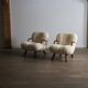 Pair of early edition Clam Chairs by Arnold Madsen for Madsen & Schubell, Denmark 1944