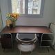 Jubo AM.PM office chair — Chrome & brown leather (As new condition)