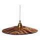 Vintage pink glass pendant light