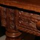 SAVOYARD CHALET TABLE, carved, with two drawers, late 18th century