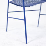 Pair of openwork iron armchairs, 1960s