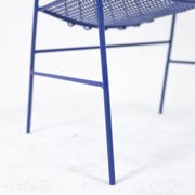 Pair of openwork iron armchairs, 1960s