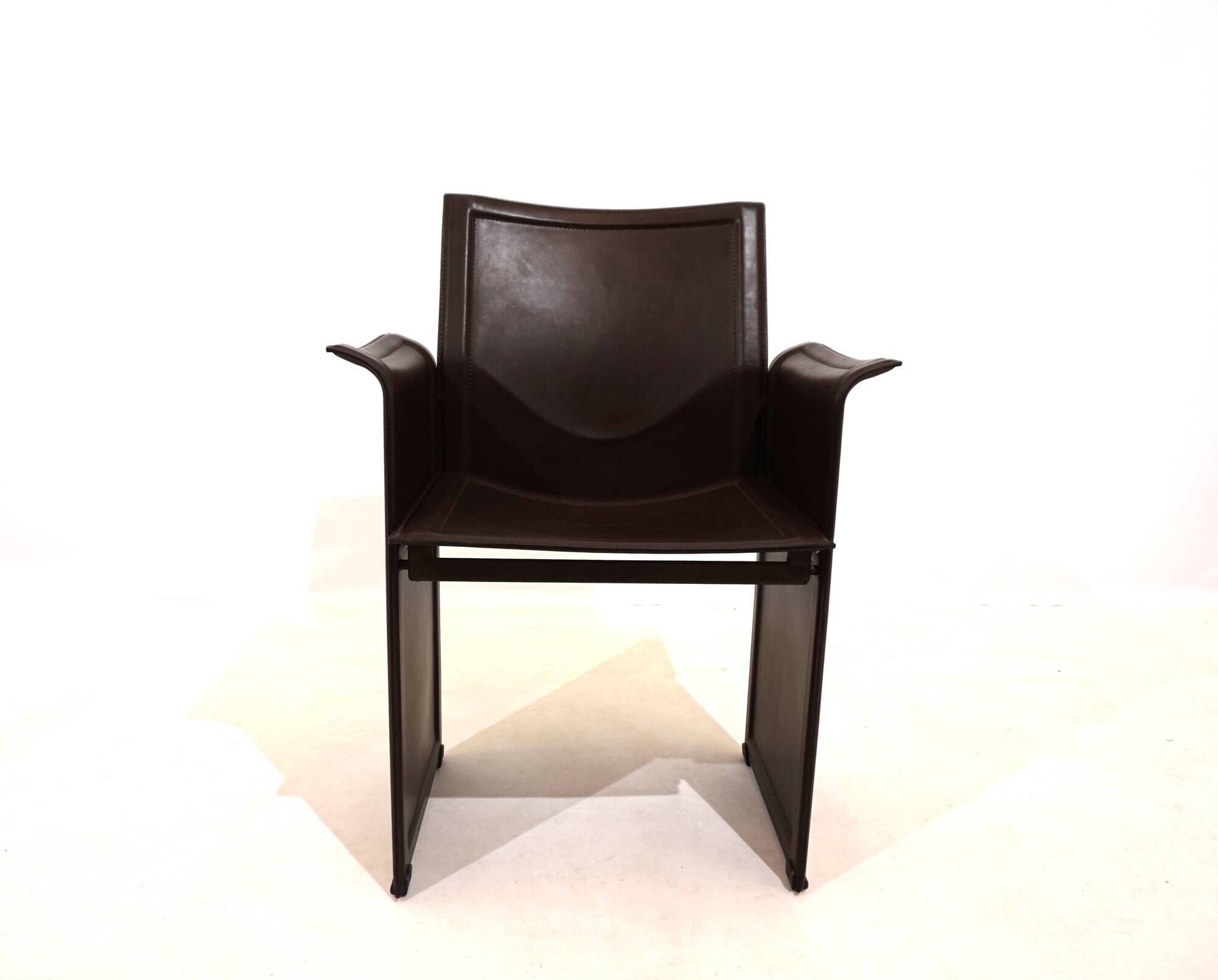 Set of 4 Matteo Grassi Korium dining/conference chairs by Tito Agnoli